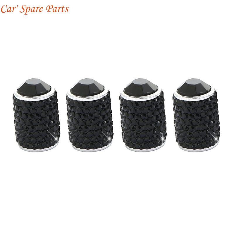Y4UA General Twinkle Tire Valves Stem Caps Metal Tire Valves Stem Covers Dustproof Tire Caps Car Accessories for Car & Bikes