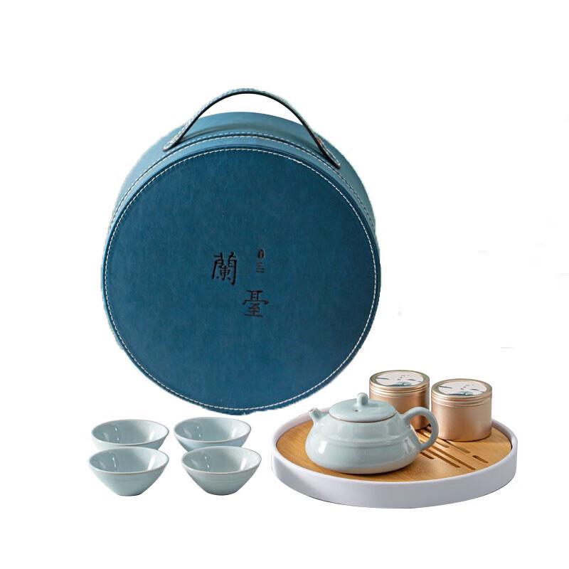 Lantai s Choice Ruyao Glaze Portable Travel Tea Set