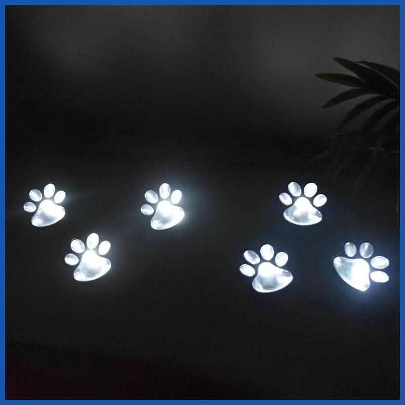 Solar Cat Paw Light Outdoor Creative Animal Paw Decorative Light Garden Patio Waterproof Lawn Lights