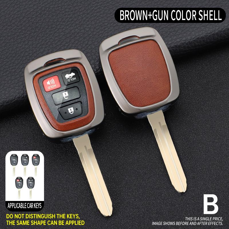 Key Cover Shell for Toyota FJ Cruiser, RAV4, Prado, and Land Cruiser