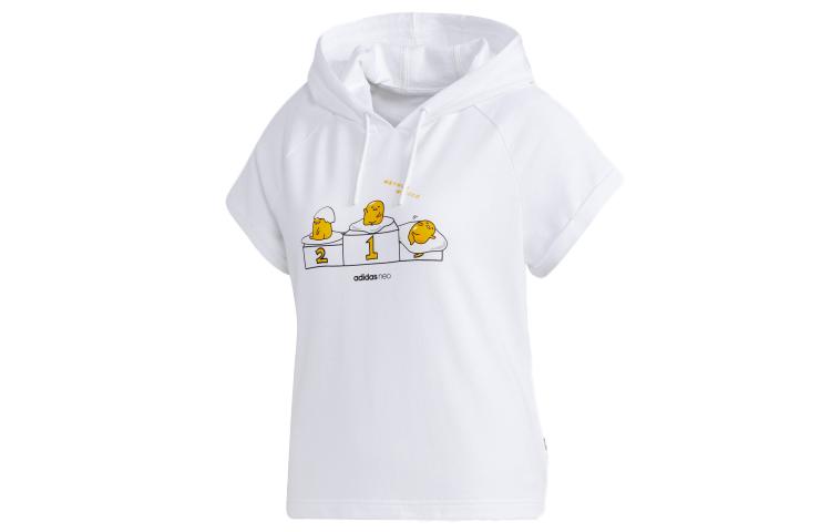 Adidas Neo Set in Sleeve T Shirt Women s White GL7233 S
