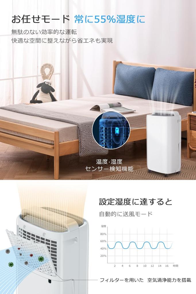 Compressor Powerful 4L Large Capacity Dehumidification 4 Clothes Humidity with Continuous Humidity Wooden 24 Tatami Steel 48 Tatami Air Automatic Stop
