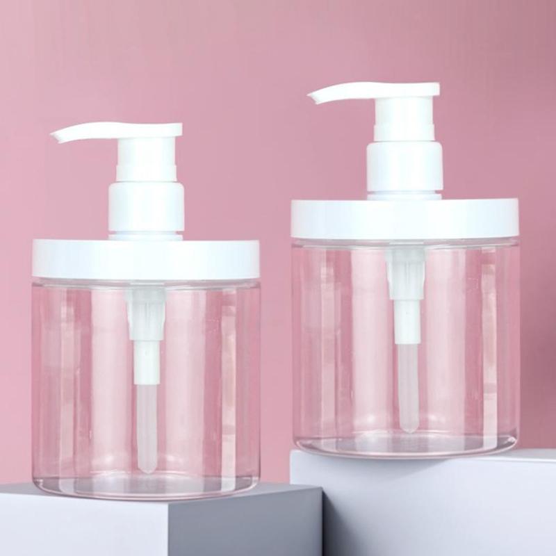Clear Wide Mouth Bath Gel Bottle Liquid Container Soap Dispenser Shampoo Lotion Bottles Hand Washing Lotion Sub Bottle