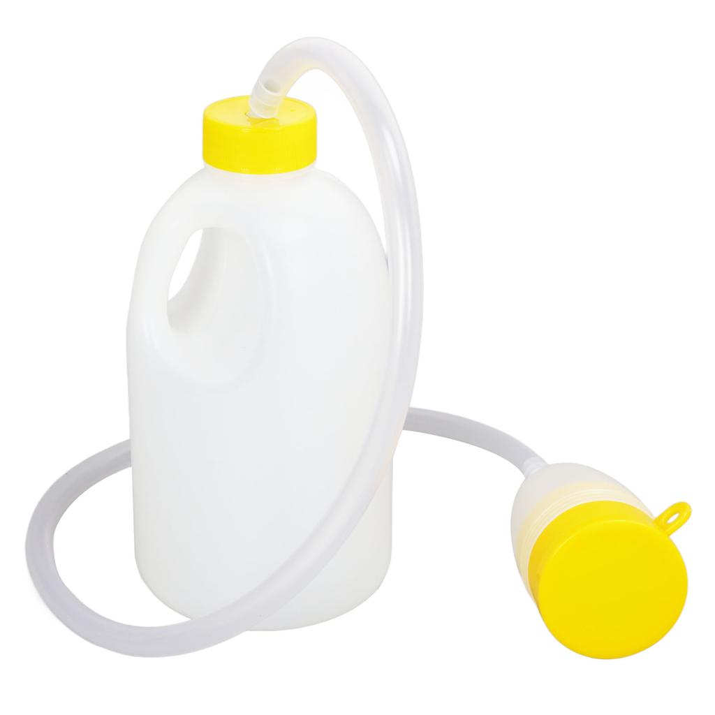 Mens Urinal Bottle with 90cm Urinary Tube 1700ml Large Capacity Pee Bottle with Lid Deodorization