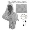 Medieval Waste Land Scarf Shawl Renaissant Costume Accessory With Shawl Brooch Unisex Cotton Blend Cloak for Halloween
