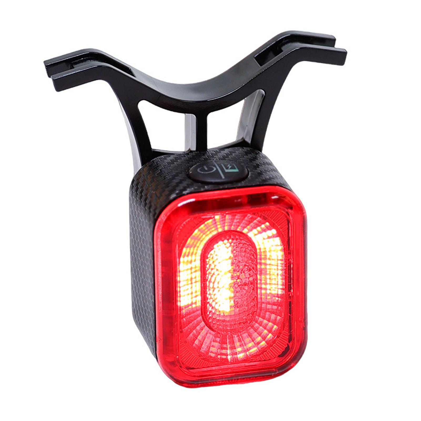 

Smart Brake Sensing Bike Tail Light AUTO Light Mode 220 Degree Wide Angle Battery Indicator 4 Modes IP66 Water Proof for Mountain Road Cycling