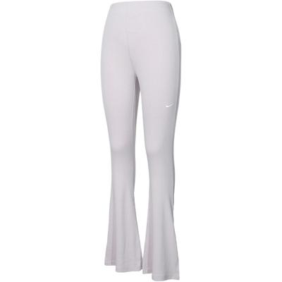 Chill Knit High-Waisted Split Flared Casual Pants Women Bottoms Grey Purple FQ2114-019