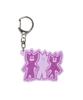 WACKY WILLY Kiki Reflective Keyring Purple