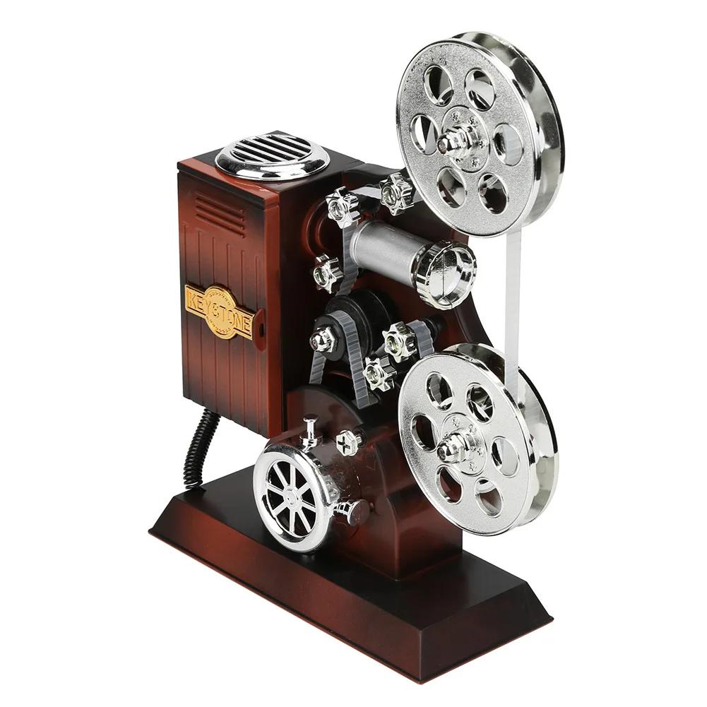 Movie Projector Mechanical Music Box Birthday Presents Antique Musical Box Holiday Supplies Retro for Girlfriend Valentine Gifts