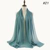 Lain Pearl Bubble Chiffon Diamond Rhinestone Shawl Scarf High Quality Shimmer Beads Headband Wrap Foulard Muslim Hijab Sjaal
