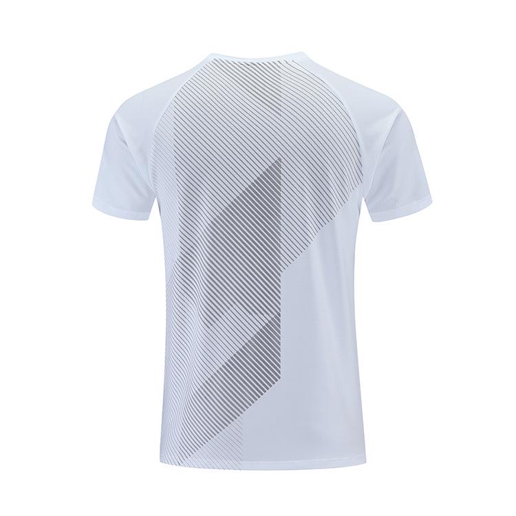 Herrs Snabbtorkande Isilkes Sport-T-shirt med Mörkt Mönster