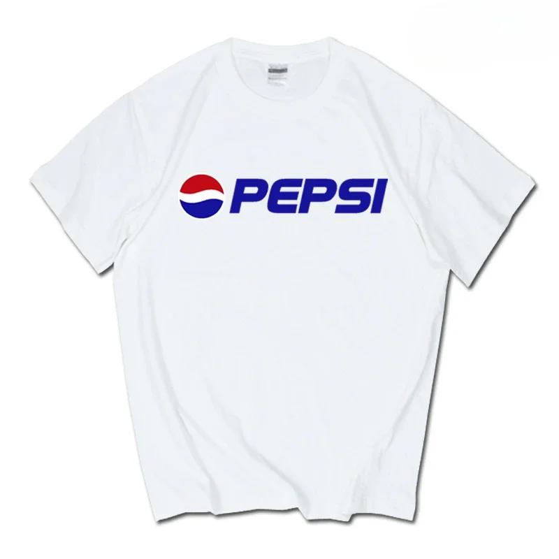 

Літні дорослі Нові INS Бренд PepsiCola Футболки Sprite CocaCola Чоловічі Жіночі 100% Бавовна Вільний М який Пара Мода Дихаючий XL