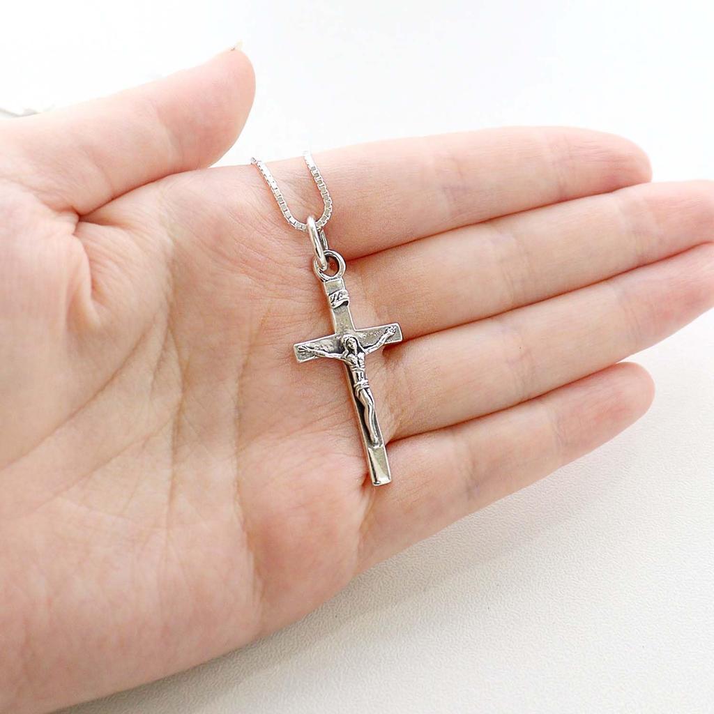 [Sears] Pendant Top, Men's & Women's, Sterling Silver 925, Cross Design, sp01-0003