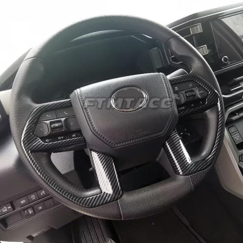 Für Toyota Tundra 2022 2023 ABS Karbonfaser-Stil Glashebe-Rahmenabdeckung Dekorativer Aufkleber Innenraum-Modifikation