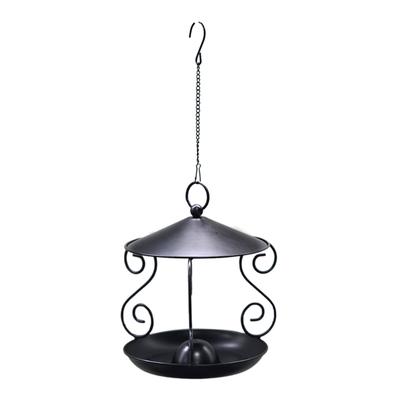 Squirrels Proof Outdoor Bird Feeder Metal Construction Feeding Ports Weatherproof Roof Design For Finches