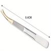 1PC Slant Tips Eyebrow Clips Stainless Steel Eyelash Extension Tweezers Brow Hair Removal Tweezers Makeup Tools Eyebrow Pliers