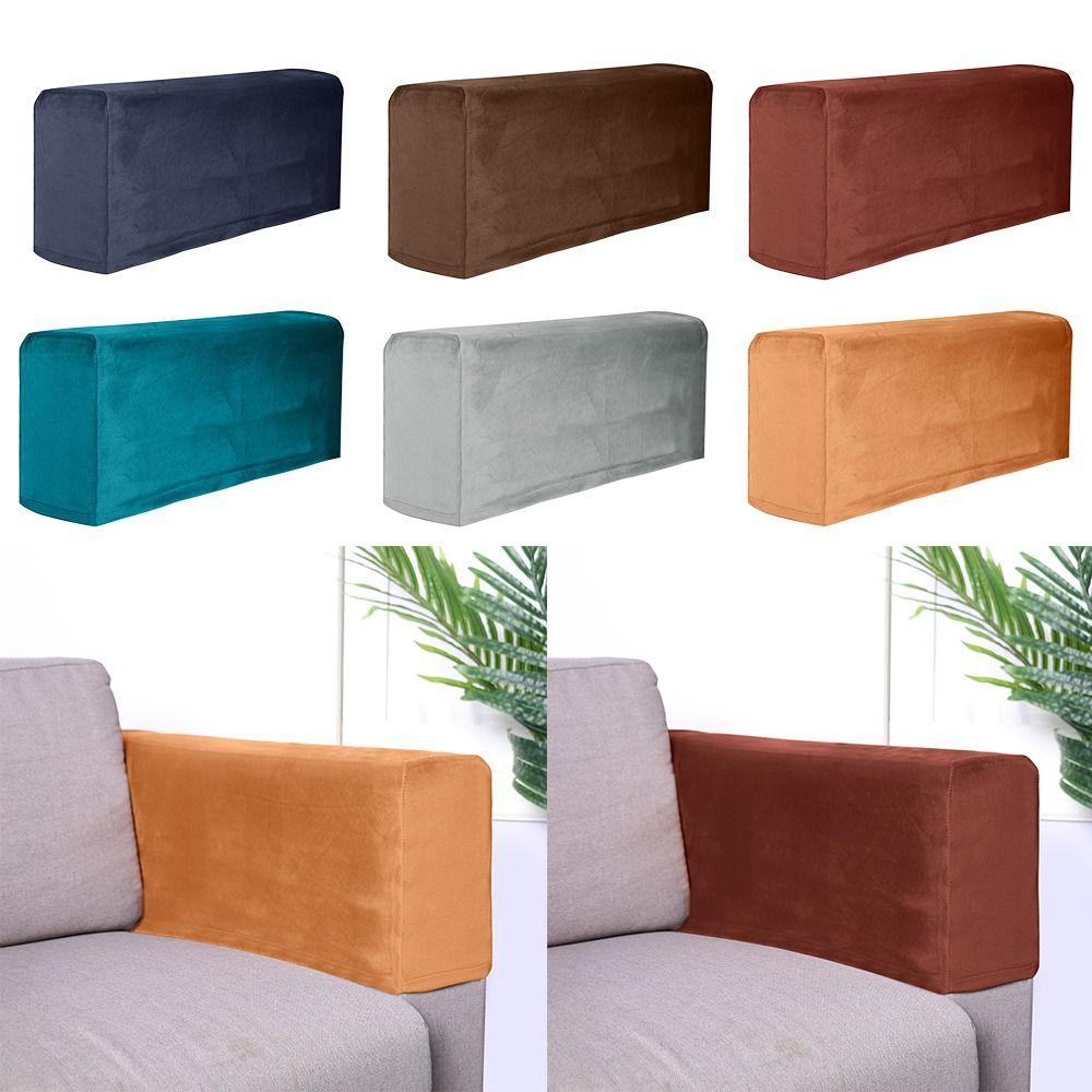 2PCS Furniture Sofa Cover Stretch Couch Arm Protector Gifts Sofa Armrest Covers