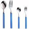 Frosty Dinner Cutlery 4 Made In Japan Set, Pieces, Blue,