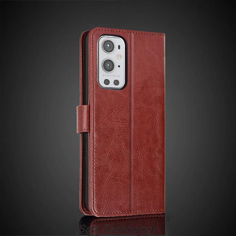 Card Holder Leather Case for Oneplus 9 Pro Oneplus9 Pro Pu Leather Flip Cover Retro Wallet Phone Case Business Fundas Coque