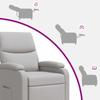 Massage Relax Chair Cloud Gray Fabric