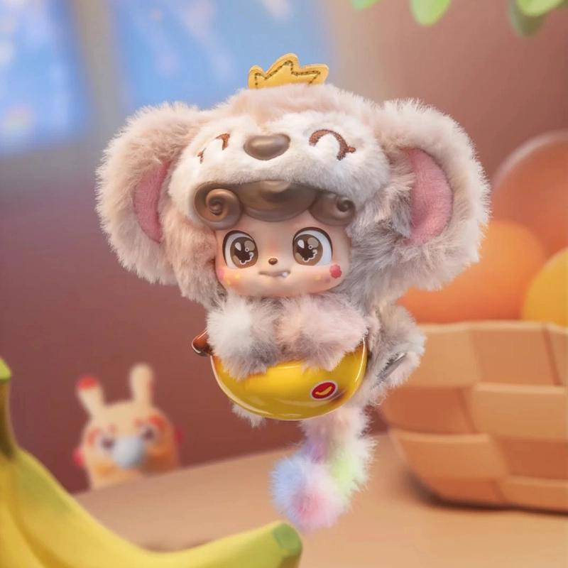 סדרת מזל טוב Q.Kid מקורית קופסה עיוורת צעצועים תליון תיק ויניל קישוטים דמויות בובה Q.Kid קופסת מסתורין מחזיק מפתחות מתנה
