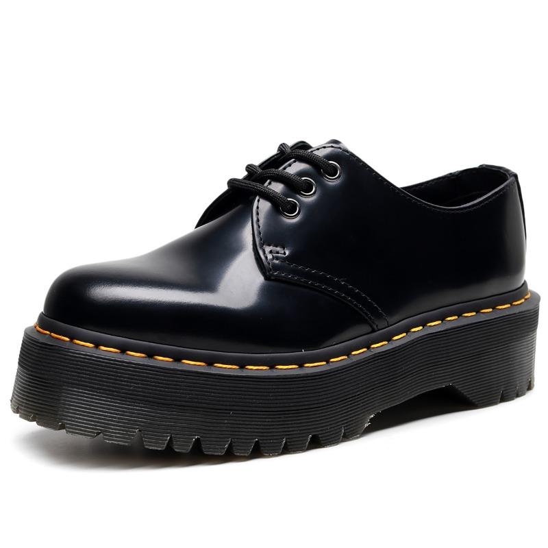 

Minefield 1461 thick-soled low-top small leather shoes 3-hole casual and versatile students increase height and show thinness short boots women 5cm 34