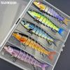 5-Piece Multi-Section Fish Lure Set - Simulation Pencil Baits for Fishing
