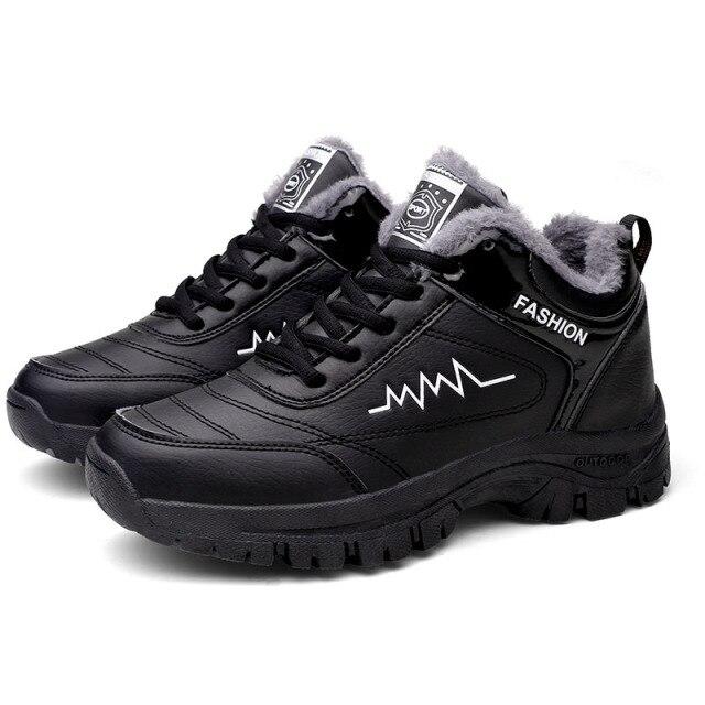 

Уличные непромокаемые походные ботинки для мужчин и женщин, зимняя обувь для ходьбы, альпинизма, походной обуви, горные спортивные ботинки, мужские охотничьи кроссовки 5.5 черный белый