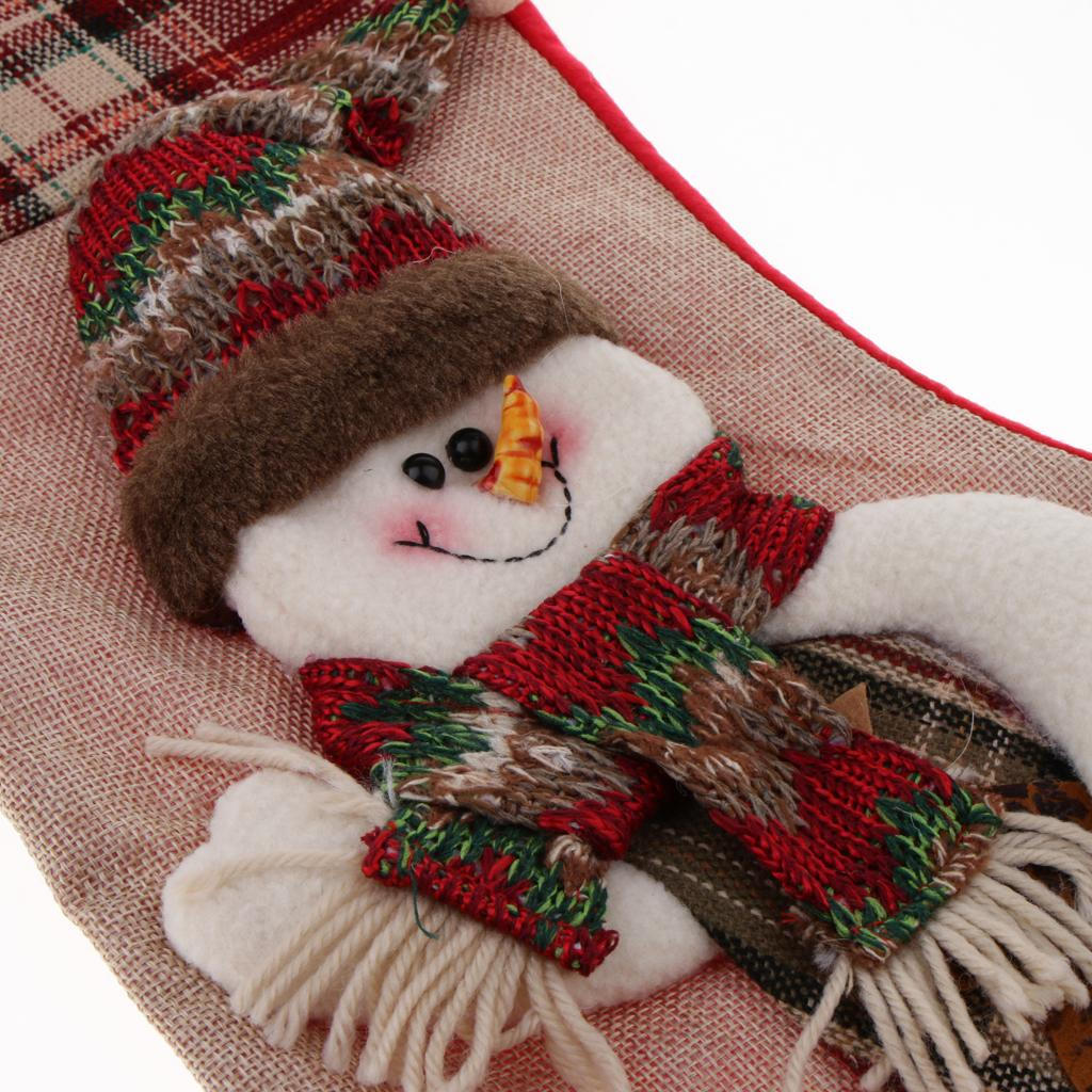 Christmas Decoration Stocking, Non-woven Fabric, Santa, Elk, Snowman