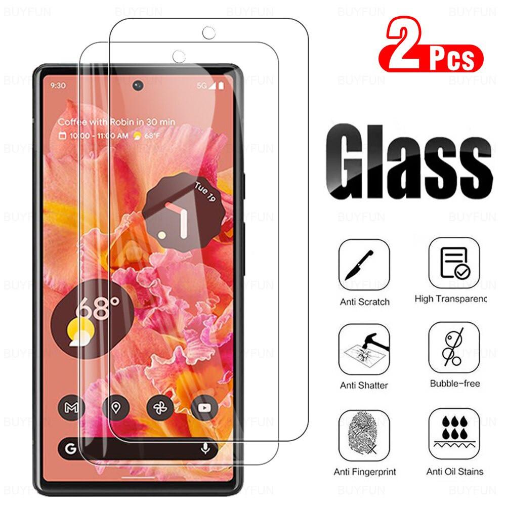 Google Pixel 10 9 Pro XL 8 7 9A 8A 7A 9 A a7 a6 6 6A Hülle Displayschutz Schutzglas pixel 6 weiß