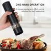 Electric Salt And Pepper Grinder Set with Built-in LED Light Adjustable Coarseness Spice Mill Rechargeable Kitchen Essentials Gift