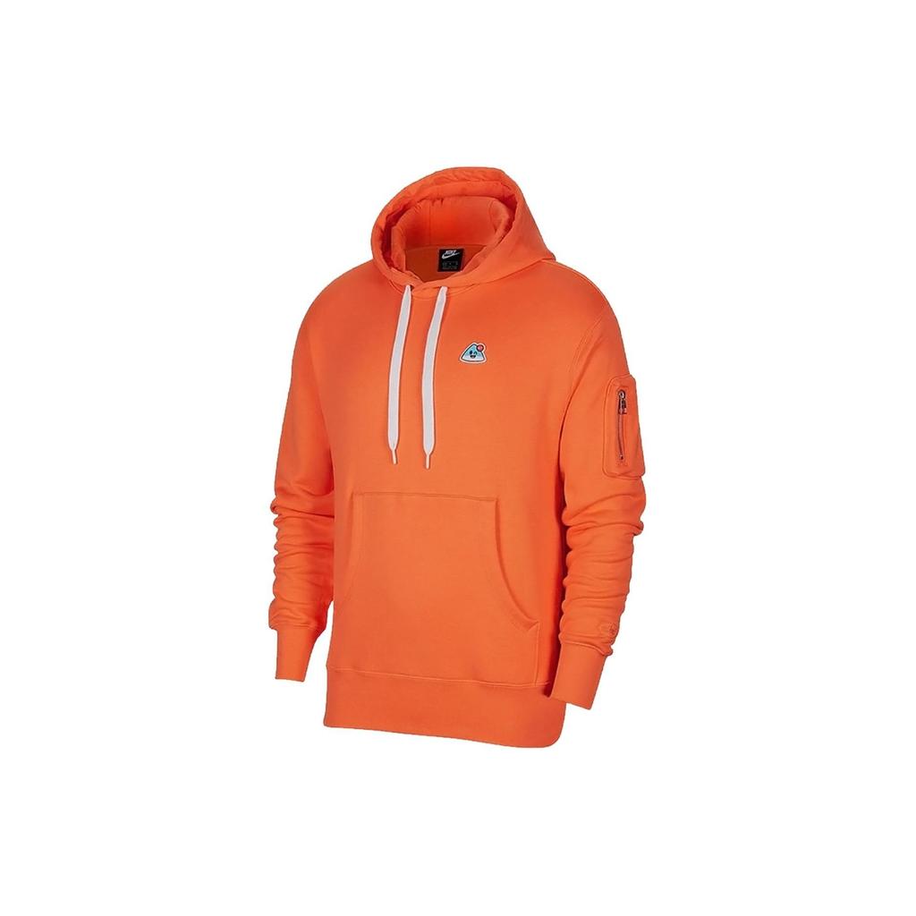 Nike Hooded Pullover Drop Shoulder Long Sleeve Sweatshirt Unisex Sweatshirt Orange DA8738-842