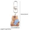 DIY Capybara Keychain Party Outfit Decor Key Ring Fun Key Pendant  Cell Phone Lanyard
