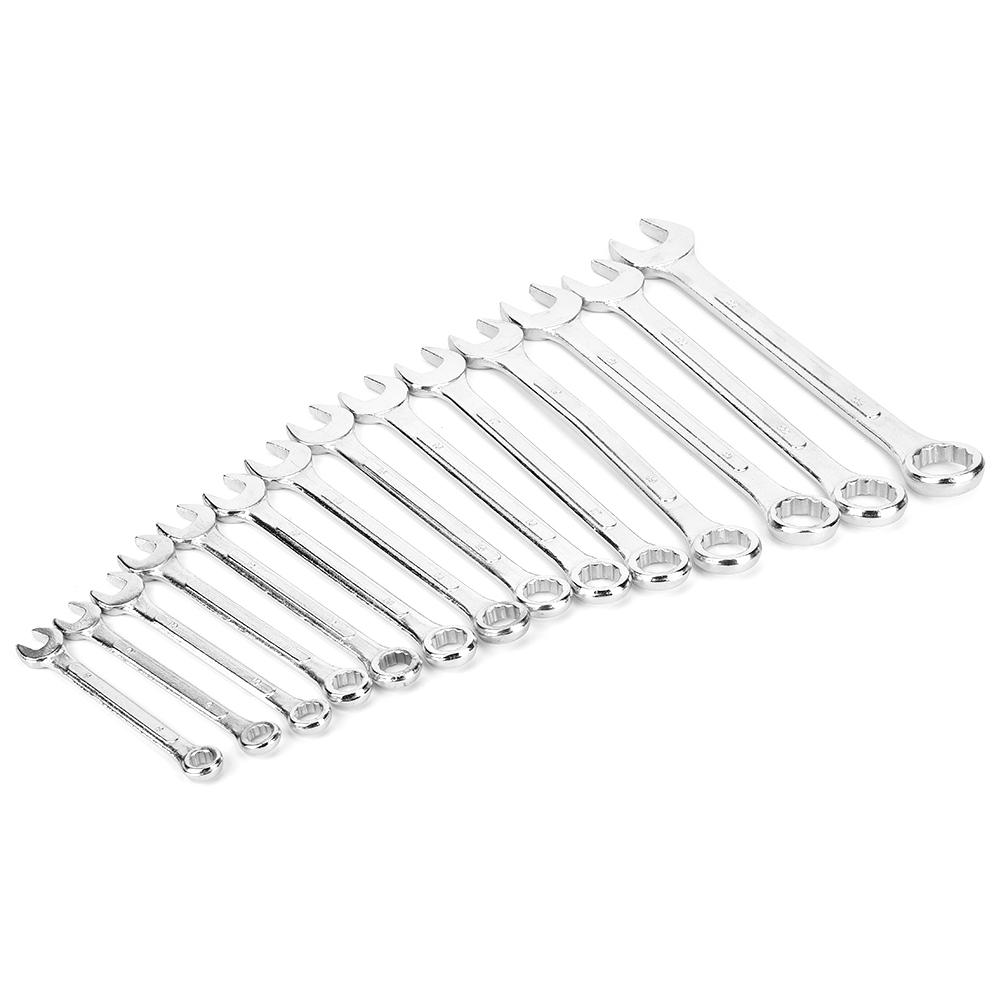 14pcs 824mm Combination Wrench Set Double Head Spanner Nut Driver Repair Tool Kit