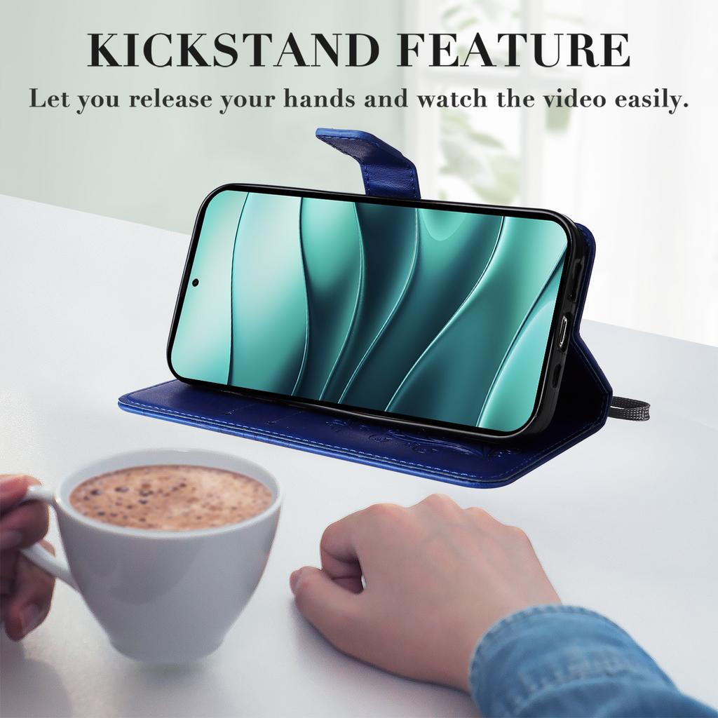 For Xiaomi Redmi Note 14 5G Wallet Case Floral Butterfly Imprinted Leather Phone Cover Stand