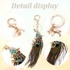 Ethnic Style Peacock Feather Key Chain Imitation Peacock Bag Pendant  Small Gifts