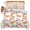 Cute Corgi Children'S Duvet Cover Puppy Bedding Set Kawaii Pet Animal Three-Piece Set