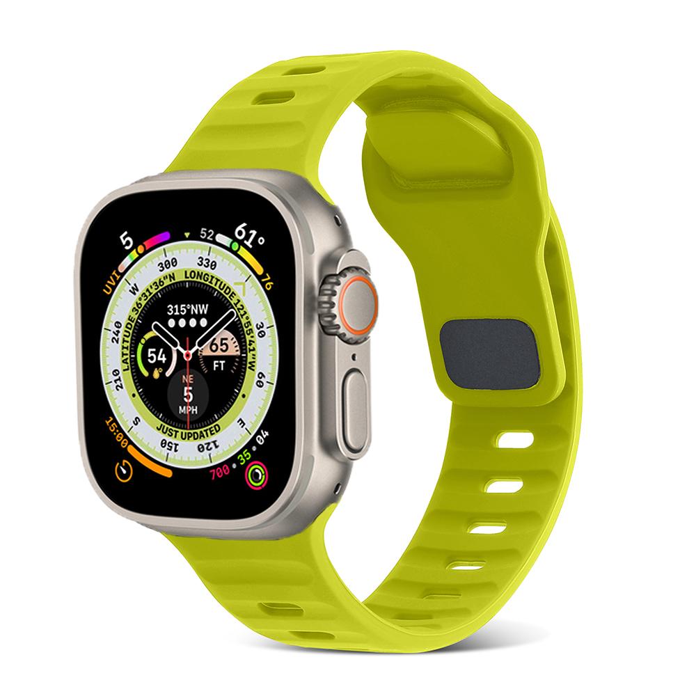 Silicone Strap for Apple Watch Ultra 3/2/1 49mm 11/10 46mm 42mm Sport Wristband iWatch Series 9 8 7 6 5 SE 3 45mm 41mm 44mm 40mm