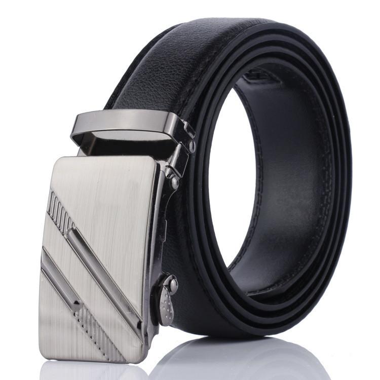 Belt 1pcs Men Imitation Leather Black Steel With