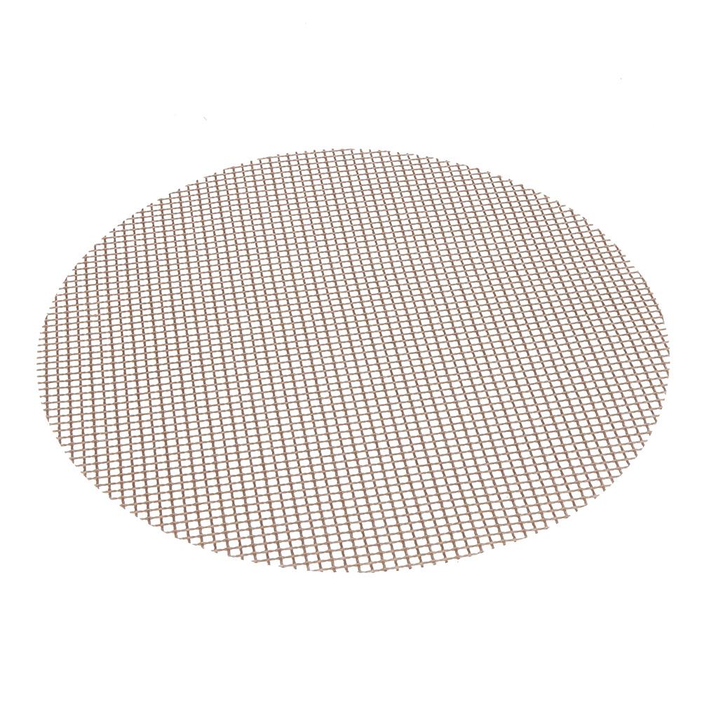 Round BBQ Mesh Grill Mat Heat Resistant Barbecue Grill Sheet Liners Non Stick Easy To Clean for Outdoor Camping Barbeque Picnics