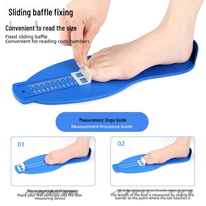 Universal Adult & Child Foot Measuring Device - UK & EU Sizes Household Ruler