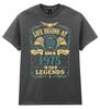 Life Begins at 50 Mens Birthday T-Shirt Mens Womens Tees Top Born in 1975 Legends 50th Gift For Him