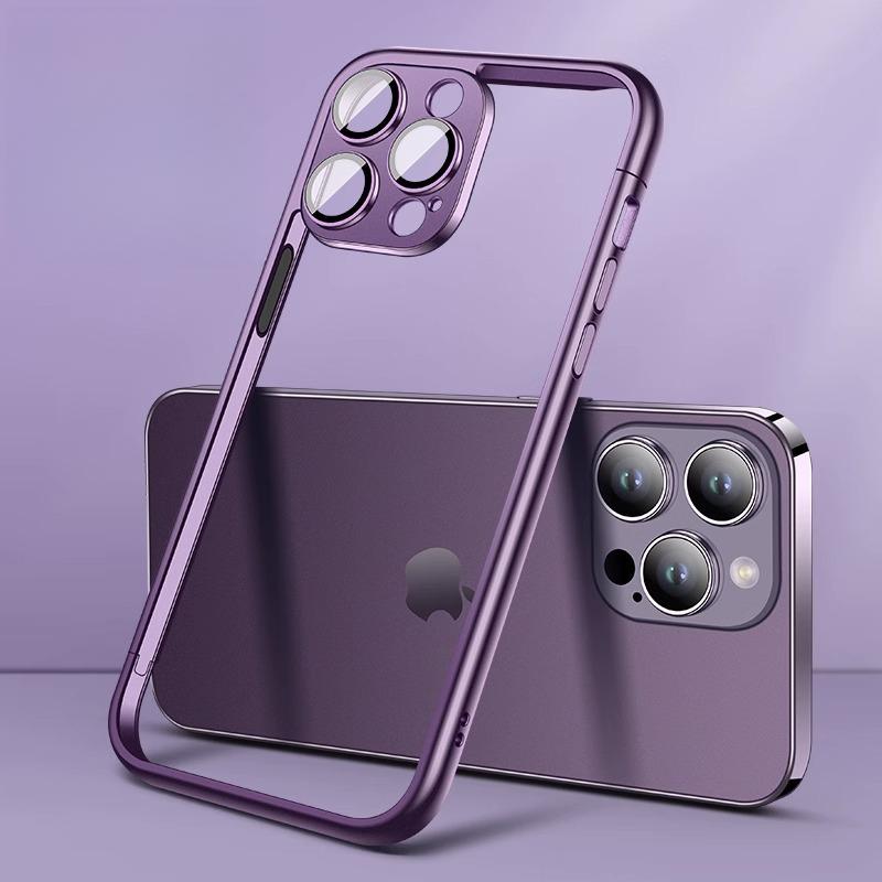 Suitable for IPhone15, Phone Case 14, Pro Max, Spliced Color, Pure Frame, No Back Panel, Apple 13 Heat Dissipation Protective Case