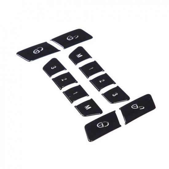 Black Inner Car Door Lock & Seat Memory Cover For Benz E Class Coupe C207 09-16
