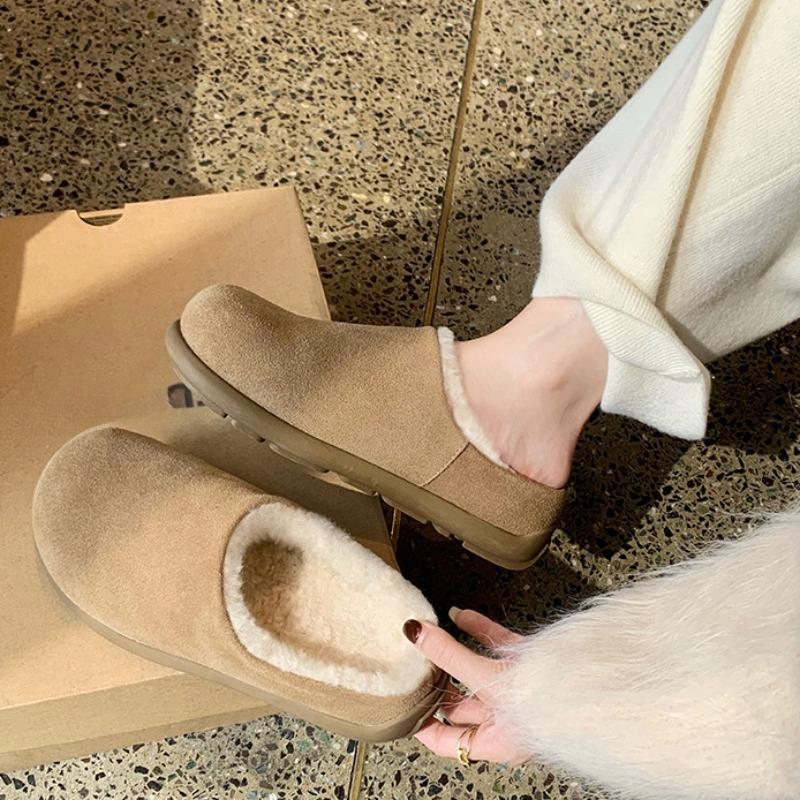 

Платформа 2025 Зимние Новые Снежные Шерстяные Баотоу Флисовые Утолщенные Теплые Повседневные Хлопковые Тапочки 40 хаки