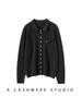 Chic Age-Reducing Gold Button Knit Cardigan with Pockets - Women's Autumn Solid Color Versatile Outerwear Top