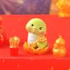 Cute Little Green Snake New Year OrnamentHome Desktop DecorationSimulation Resin Handicraft