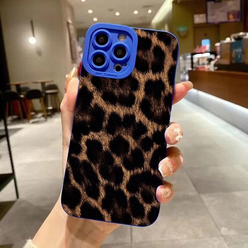 

Brown Black Leopard Print Phone Case For Samsung S26 Ultra S25 Plus S24 S22 S23 S22 S21 S20 FE Cases A55 5G A15 A35 A54 Cover Galaxy S20