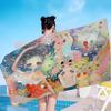 A-Aya-Takano Surreal-Vibrant Beach Towel Colorful Bath Towels for Girl Microfiber Quick Dry Sand Free Beach Yoga Spa Gym Pool