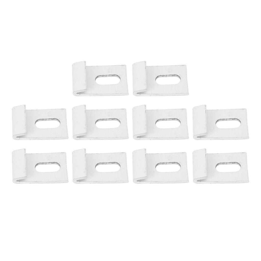 10PCS Greenhouse Base Hook Set Aluminum Greenhouse Base Clips Hook Fixings Attaches Fixture Set for